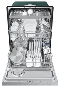 Samsung 24" 48 dBA 5500 Series Top-Control Dishwasher with Third Rack - DW80DG5500SRAA | Lave-vaisselle Samsung de série 5500 de 24 po et de 48 dBA avec commandes sur le dessus et 3e panier - DW80DG5500SRAA | DW80DG55