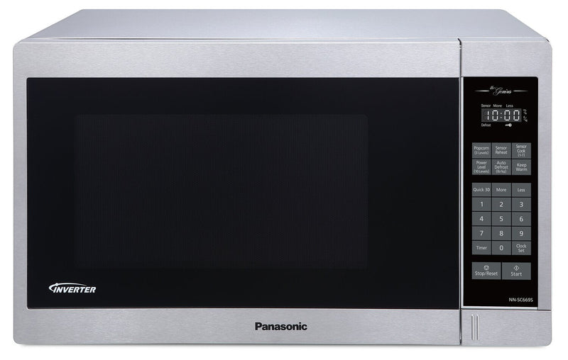 Panasonic 1.3 Cu. Ft. 1,200 W Genius® Countertop Microwave - NNSC669SC | Four à micro-ondes de comptoir Panasonic GeniusMD de 1,3 pi3 avec une puissance de 1200 W - NNSC669SC | NNSC669C