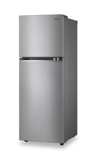 LG 24" 11 Cu. Ft. Top-Mount Refrigerator - Platinum Silver - LT11C2000V | Réfrigérateur LG de 11 pi³ et de 24 po à congélateur supérieur - argenté platine- LT11C2000V