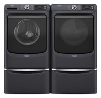 Maytag 5.8 Cu. Ft. Pet Pro Smart Front-Load Washer and 7.4 Cu. Ft. Gas Dryer - Midnight Steel | Laveuse intelligente à chargement frontal Pet Pro de 5,8 pi3 et sécheuse à gaz de 7,4 pi3 de Maytag – acier minuit | MAFL702G