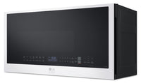 LG Studio 2 Cu. Ft. Smart Over-the-Range Microwave with EasyClean® Interior - Essence White - MVES2033N | Four à micro-ondes à hotte intégrée intelligent LG de 2 pi3 avec intérieur muni du revêtement EasyCleanMC - essence blanche - MVES2033N | MVES203N