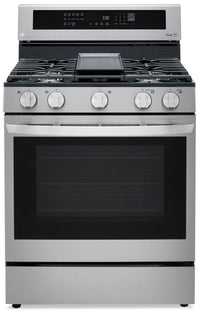 LG 5.8 Cu. Ft. Smart True Convection Gas Range with Air Fry - LRGL5825F - Gas Range in Stainless Steel