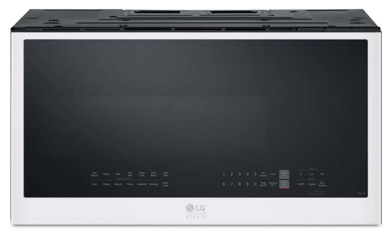 LG Studio 2 Cu. Ft. Smart Over-the-Range Microwave with EasyClean® Interior - Essence White - MVES2033N | Four à micro-ondes à hotte intégrée intelligent LG de 2 pi3 avec intérieur muni du revêtement EasyCleanMC - essence blanche - MVES2033N | MVES203N