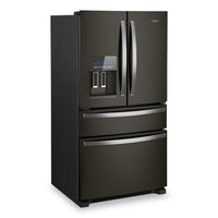 Whirlpool 36" 24.5 Cu. Ft. French-Door Refrigerator - Black Stainless Steel - WRMF3636RV | Réfrigérateur Whirlpool de 36 po et de 24,5 pi³ à portes françaises - acier inoxydable noir - WRMF3636RV | WRMF36RV