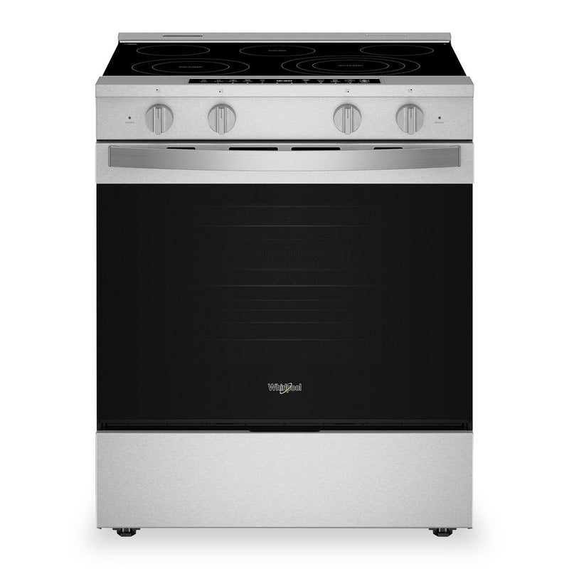 Whirlpool 5.3 Cu. Ft. Electric Range with Air Fry and WipeClean™ Coating - Stainless Steel - YWSES7530RZ | Cuisinière électrique Whirlpool de 5,3 pi3 avec friture à air et revêtement WipeCleanMC - acier inoxydable - YWSES7530RZ | YWSES75Z