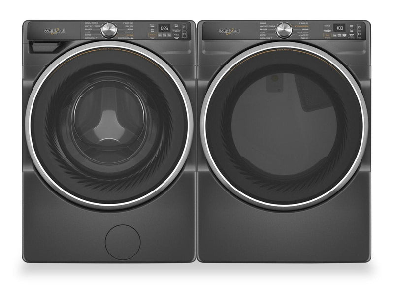 Whirlpool 5.8 Cu. Ft. Front-Load Washer with FreshFlow™ Vent System and 7.4 Cu. Ft. Gas Dryer  | Laveuse à chargement frontal de 5,8 pi³ avec système de ventilation FreshFlowMC et sécheuse à gaz de 7,4 pi³ de Whirlpool  | WHFL67UG