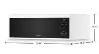 Whirlpool 1.1 Cu. Ft. Smart Low-Profile Over-the-Range Microwave - White - YWMML5530RW | Four à micro-ondes à hotte intégrée intelligent à profil bas Whirlpool de 1,1 pi3 - blanc - YWMML5530RW | YWMML5RW