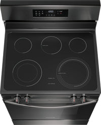 Frigidaire 5.3 Cu. Ft. Electric Range With Air Fry and Convection Bake - Black Stainless Steel - FCR… | Cuisinière électrique Frigidaire de 5,3 pi³ avec friture à air et cuisson par convection - acier ino…