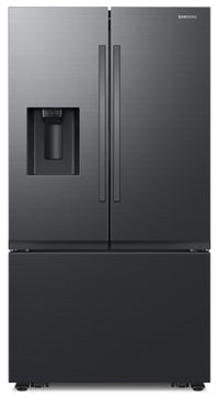 Samsung 36" 31 Cu. Ft. Full Depth French-Door Refrigerator - Matte Black Steel - RF32CG5400MTAA | Réfrigérateur Samsung de 31 pi³ et de 36 po pleine profondeur à portes françaises - acier noir mat -…