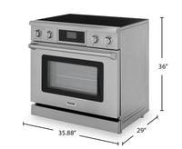 Thor Kitchen 6 Cu. Ft. Tilt Panel Professional Electric Range - TRE3601 | Cuisinière professionnelle électrique Thor Kitchen de 6 pi³ à panneau inclinable - TRE3601 | TRE361SS