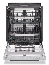 LG STUDIO Top Control Smart Dishwasher with QuadWash Pro™ and TrueSteam® - SDWB24S3 