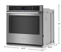 Maytag 5 Cu. Ft. Single Wall Oven with Air Fry and Basket - MOES6030LZ 