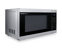 Sharp 1.1 Cu. Ft. Carousel® Countertop Microwave - Stainless Steel - SMC1162KSC | Four à micro-ondes de comptoir Sharp de 1,1 pi3 avec plateau tournant CarouselMD - SMC1162KSC | SMC116SC