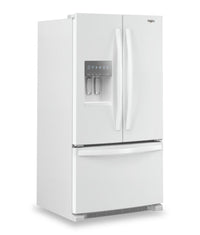 Whirlpool 36" 25 Cu. Ft. French-Door Refrigerator with Ice and Water Dispenser - WRFF3436RW | Réfrigérateur Whirlpool de 36 po et de 25 pi³ à portes françaises avec distributeur d’eau et de glaçons - WRFF3436RW | WRFF34RW