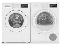 Bosch 300 Series 2.2 Cu. Ft. Front-Load Washer and 4 Cu. Ft. Condensation Dryer  