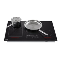 LG 30" Smart Induction Cooktop with UltraHeat™ Element - Black - CBIH3017BE | Surface de cuisson intelligente à induction LG de 30 po avec élément UltraHeatMC - noire - CBIH3017BE | CBIH37BE