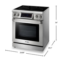 Thor Kitchen 4.55 Cu. Ft. Tilt Panel Professional Electric Range - TRE3001 | Cuisinière professionnelle électrique Thor Kitchen de 4,55 pi³ à panneau inclinable - TRE3001 | TRE301SS