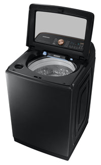 Samsung 6.2 Cu. Ft. Top-Load High-Efficiency Washer - Black Stainless Steel - WA54CG7550AVA4 | Laveuse haute efficacité Samsung à chargement par le haut de 6,2 pi³ - acier inoxydable noir - WA54C…