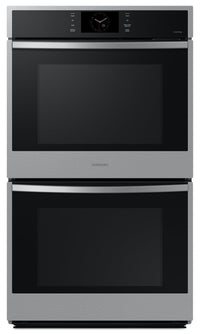 Samsung 30" 10.2 Cu. Ft. Electric Double Wall Oven with Steam Cook and Air Sous Vide - Stainless Ste… | Four mural double électrique Samsung de 10,2 pi³ et de 30 po avec cuisson à la vapeur et Air Sous Vi…