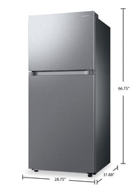 Samsung 30" 17.6 Cu. Ft. Smart Top-Freezer Refrigerator - Stainless Steel - RT18DG6500SRAC | Réfrigérateur intelligent Samsung de 17,6 pi3 et de 30 po à congélateur supérieur - acier inoxydable - RT18DG6500SRAC | RT18D650