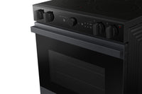 Samsung 6.3 Cu. Ft. Smart Electric Slide In Range with Air Fry and Air Sous Vide - Matte Black - NSE… | Cuisinière intelligente électrique encastrée Samsung de 6,3 pi³ avec friture à air et Air Sous Vide …