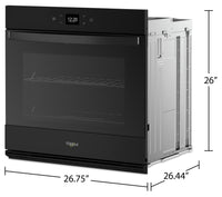 Whirlpool 4.3 Cu. Ft. Smart Single Wall Oven - WOES5027LB 