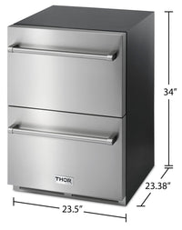 Thor Kitchen 5.4 Cu. Ft. Indoor/Outdoor Refrigerator Drawer - TRF24U 