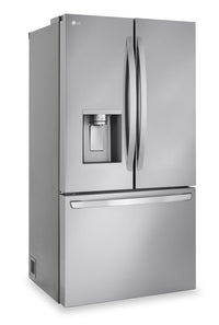 LG 36" 31 Cu. Ft. French-Door Standard-Depth MAX™ Refrigerator - Smudge Proof Stainless Steel - LF31… | Réfrigérateur LG de 31 pi³ et de 36 po à portes françaises de profondeur standard MAXMC - acier inox…