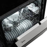 Midea 24" Front-Control Dishwasher with Interior Light - MDF24P2BST | Lave-vaisselle Midea de 24 po avec commandes à l’avant et éclairage intérieur - MDF24P2BST | MDF24P2T