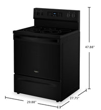 Whirlpool 5.3 Cu. Ft. Electric Range with No Preheat Air Fry - Black - YWFES5030RB | Cuisinière électrique Whirlpool de 5,3 pi3 avec friture à air sans préchauffage - noire - YWFES5030RB | YWFES5RB