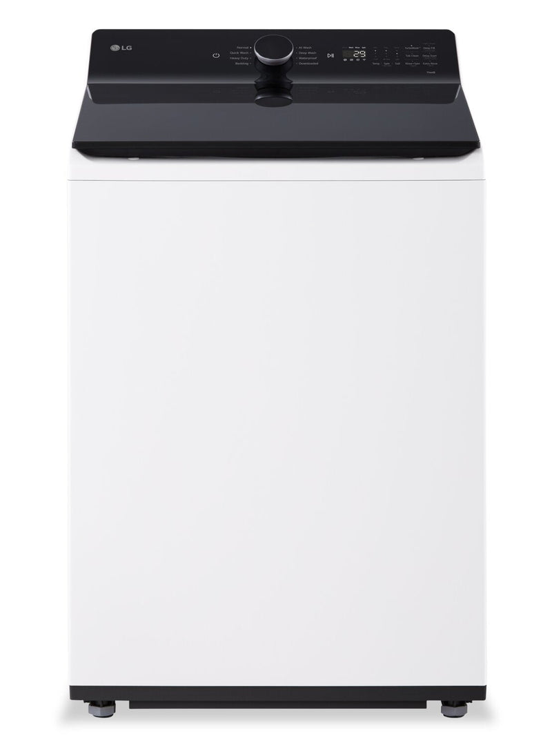 LG 6.3 Cu. Ft. Smart Top-Load High-Efficiency Washer - White - WT8400CW | Laveuse intelligente haute efficacité LG à chargement par le haut de 6,3 pi³ - blanche - WT8400CW