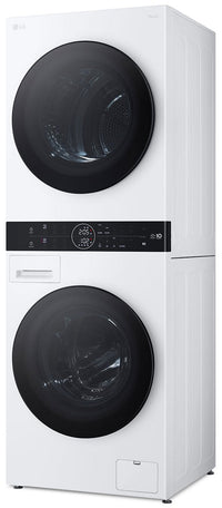 LG 3.1 Washer/4.2 Dryer Cu. Ft. Front-Load High-Efficiency Washtower™ - White - WKHC152HWA | Tour de lavage WashTowerMC haute efficacité LG à chargement frontal avec laveuse de 3,1 pi³ et séche…