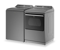 Whirlpool 6 Cu. Ft. Top-Load Washer and 7.4 Cu. Ft. Gas Dryer - Chrome Shadow  | Laveuse à chargement par le haut de 6 pi³ et sécheuse à gaz de 7,4 pi³ de Whirlpool - ombre chrome  | WHTL812G