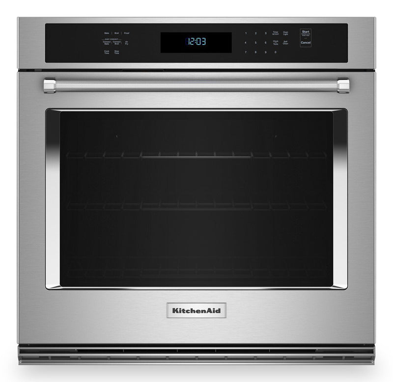 KitchenAid 30" 5 Cu. Ft. Single Wall Oven with Air Fry - KOES530PSS | Four mural simple KitchenAid de 30 po de 5 pi3 avec friture à air - KOES530PSS | KOES53SS