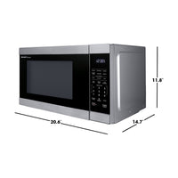 Sharp 1.1 Cu. Ft. Carousel® Countertop Microwave - Stainless Steel - SMC1162KSC | Four à micro-ondes de comptoir Sharp de 1,1 pi3 avec plateau tournant CarouselMD - SMC1162KSC | SMC116SC