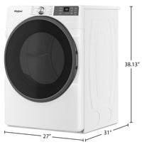 Whirlpool 7.4 Cu. Ft. Smart Electric Dryer with Wrinkle Shield™ - White - YWED5720RW | Sécheuse électrique intelligente Whirlpool de 7,4 pi³ avec Wrinkle ShieldMC - blanche - YWED5720RW | YWED572W