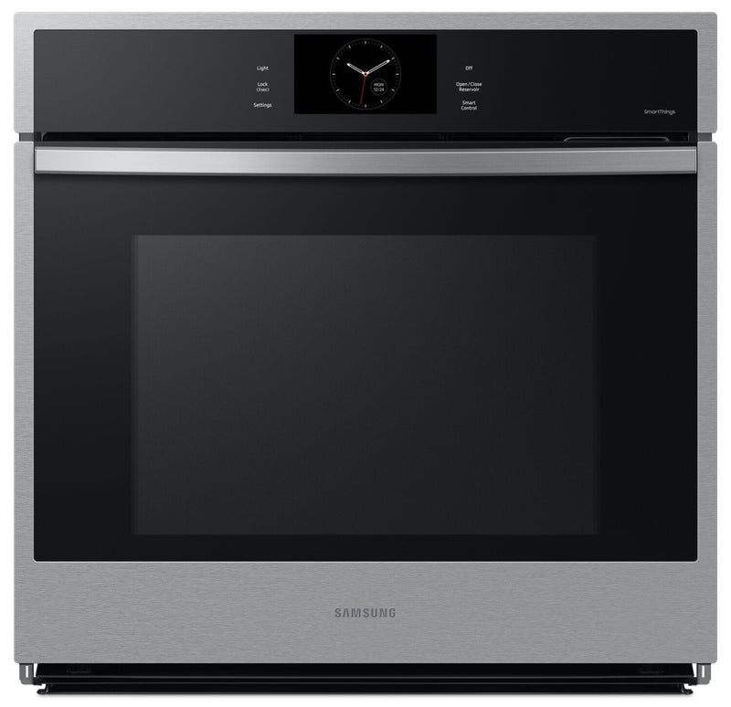 Samsung 30" 5.1 Cu. Ft. Electric Single Wall Oven with Steam Cook and Air Sous Vide - Stainless Stee… | Four mural simple électrique Samsung de 5,1 pi³ et de 30 po avec cuisson à la vapeur et Air Sous Vid…