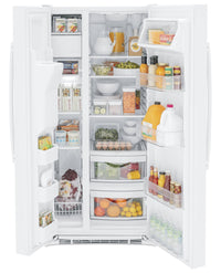 GE 23 Cu. Ft. Side-by-Side Refrigerator - GSS23GGPWW 