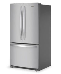 Whirlpool 36" 25.2 Cu. Ft. French-Door Refrigerator - Stainless Steel - WRFF3036RZ | Réfrigérateur Whirlpool de 36 po et de 25,2 pi3 à portes françaises - acier inoxydable - WRFF3036RZ | WRFF30RZ