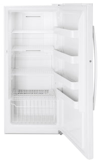 GE 14.1 Cu. Ft. Frost-Free Upright Freezer - FUF14SMRWW | Congélateur vertical GE sans givre de 14,1 pi³ - FUF14SMRWW | FUF14SWW