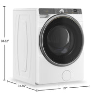 Whirlpool 5.8 Cu. Ft. Front-Load Washer with FreshFlow™ Vent System and AI Intelligent Wash - WFW6720RW | Laveuse Whirlpool à chargement frontal de 5,8 pi³ avec système de ventilation FreshFlowMC et lavage intelligent par IA - WFW6720RW | WFW6720W