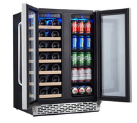 TCL 23.4" 5.3 Cu. Ft. Dual-Zone Wine Cooler - Stainless Steel - B422D-CA | Refroidisseur à vin TCL de 5,3 pi3 et de 23,4 po à 2 zones - acier inoxydable - B422DCA | TCLB442D