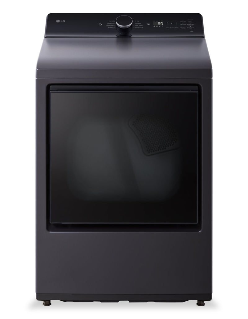 LG 7.3 Cu. Ft. Electric Dryer - Matte Black - DLE8400BE | Sécheuse électrique LG de 7,3 pi³ - noir mat - DLE8400BE