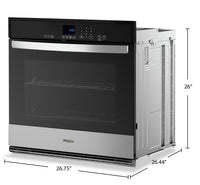 Whirlpool 27" 4.3 Cu. Ft. Electric Single Wall Oven - Stainless Steel - WOES3027LS | Four mural simple électrique Whirlpool de 4,3 pi³ et de 27 po - acier inoxydable - WOES3027LS