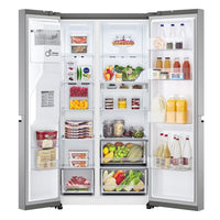 LG 36" 29 Cu. Ft. Side-by-Side Refrigerator with Ice and Water Dispenser - Stainless Steel - LS29S3230V | Réfrigérateur LG de 29 pi3 et de 36 po à compartiments juxtaposés avec distributeur d'eau et de glaçons - acier inoxydable - LS29S3230V | LS29S32V