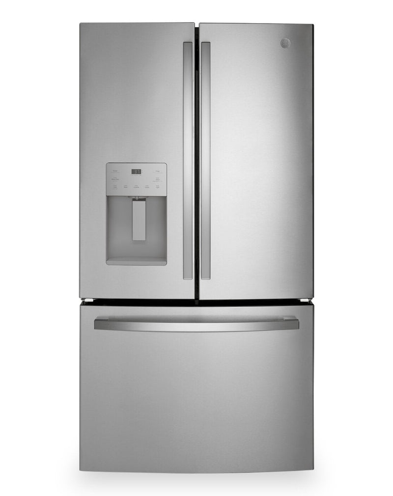 GE 36" 20.6 Cu. Ft. Counter-Depth French-Door Refrigerator - Stainless Steel - GYE21JYMFS | Réfrigérateur GE de 20,6 pi3 et de 36 po de profondeur comptoir à portes françaises - acier inoxydable - GYE21JYMFS | GYE21MFS