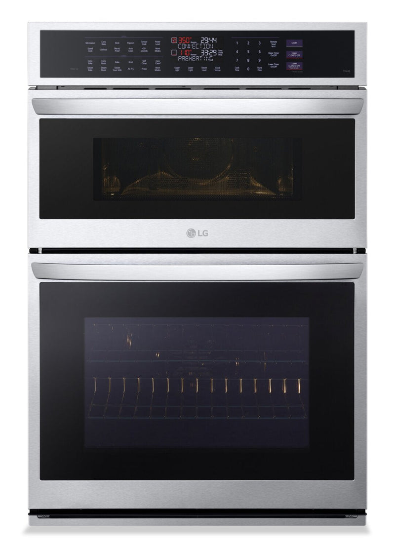 LG 6.4 Cu. Ft. Smart InstaView® Combination Wall Oven with Air Fry - WCEP6427F 