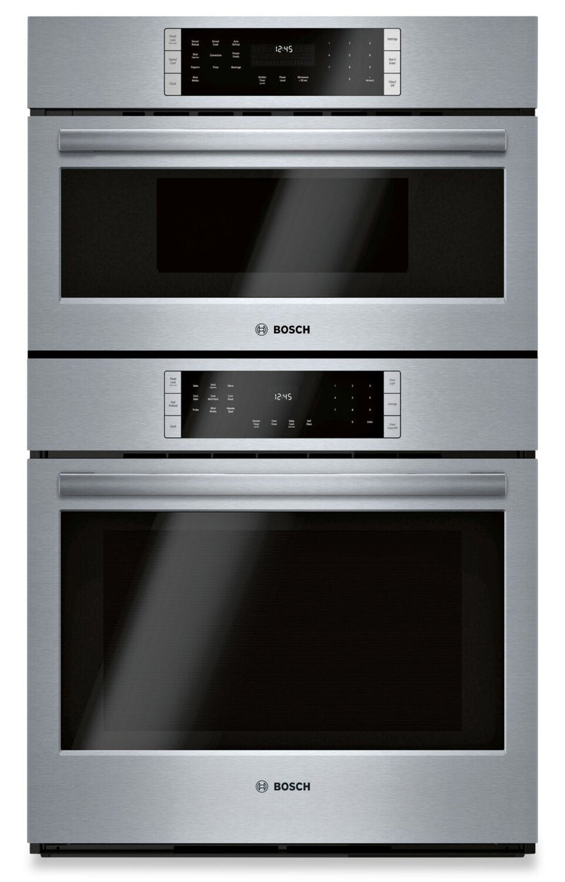 Bosch 800 Series 6.2 Cu. Ft. Electric Double Combination Wall Oven - HBL8753UC 