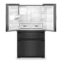 Whirlpool 36" 24.5 Cu. Ft. French-Door Refrigerator - Black - WRMF3636RB | Réfrigérateur Whirlpool de 36 po et de 24,5 pi³ à portes françaises - noir - WRMF3636RB | WRMF36RB