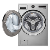 LG 5.2 Cu. Ft. Front-Load Washer and 7.4 Cu. Ft. Electric Dryer with TurboSteam® 